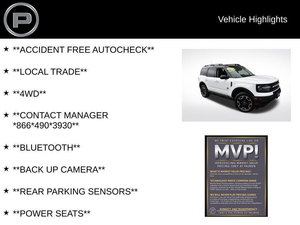 used 2022 Ford Bronco Sport car, priced at $25,400