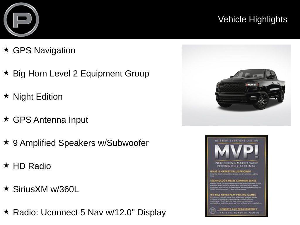 new 2025 Ram 1500 car, priced at $50,130