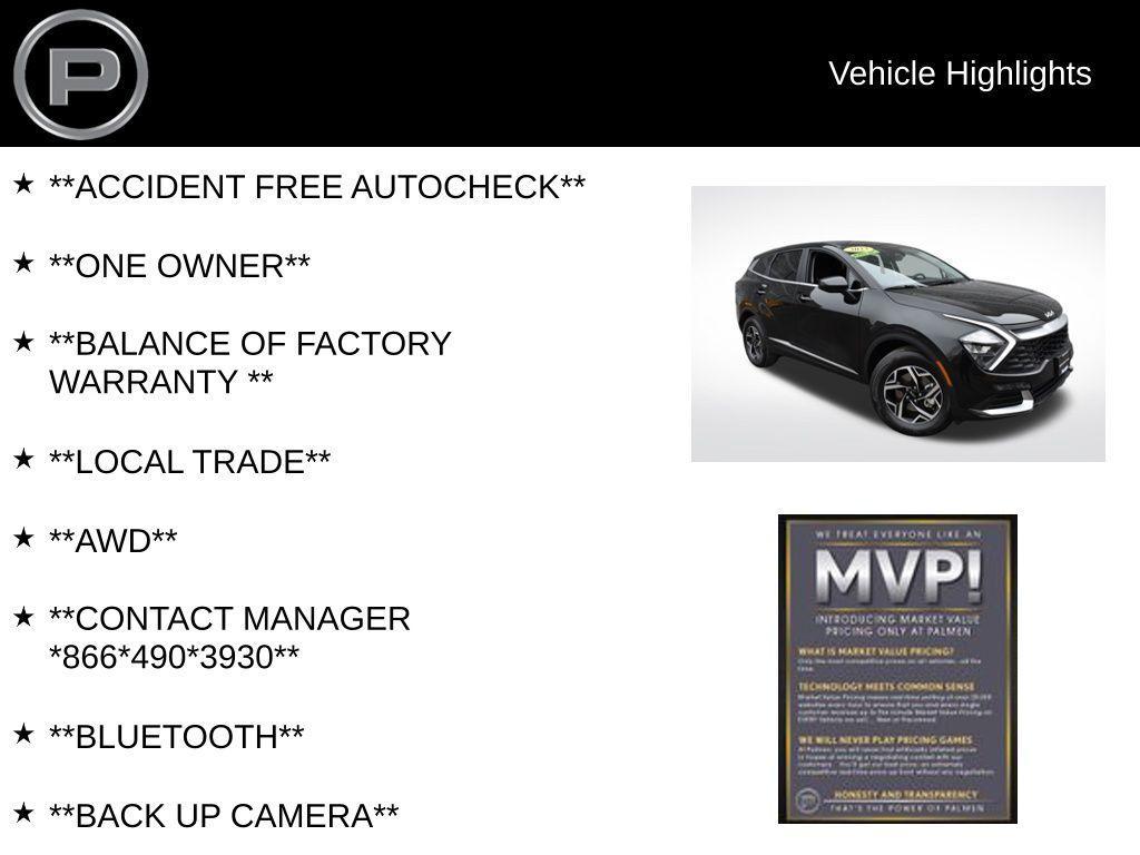 used 2023 Kia Sportage car, priced at $23,147