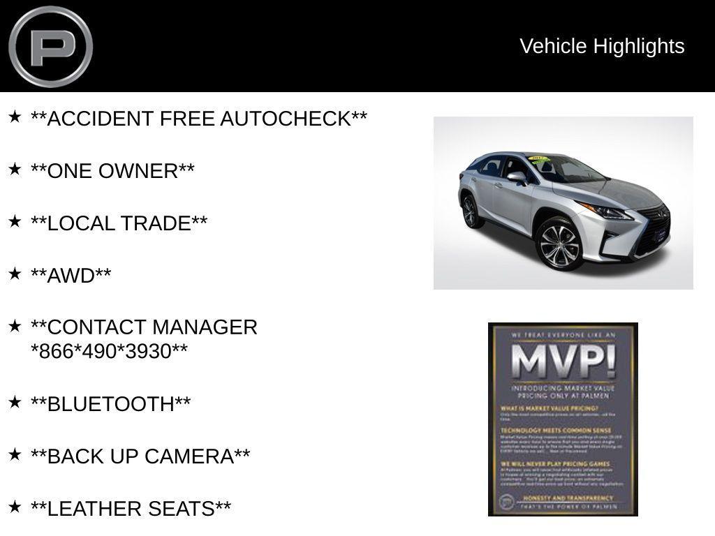 used 2017 Lexus RX 350 car, priced at $28,800