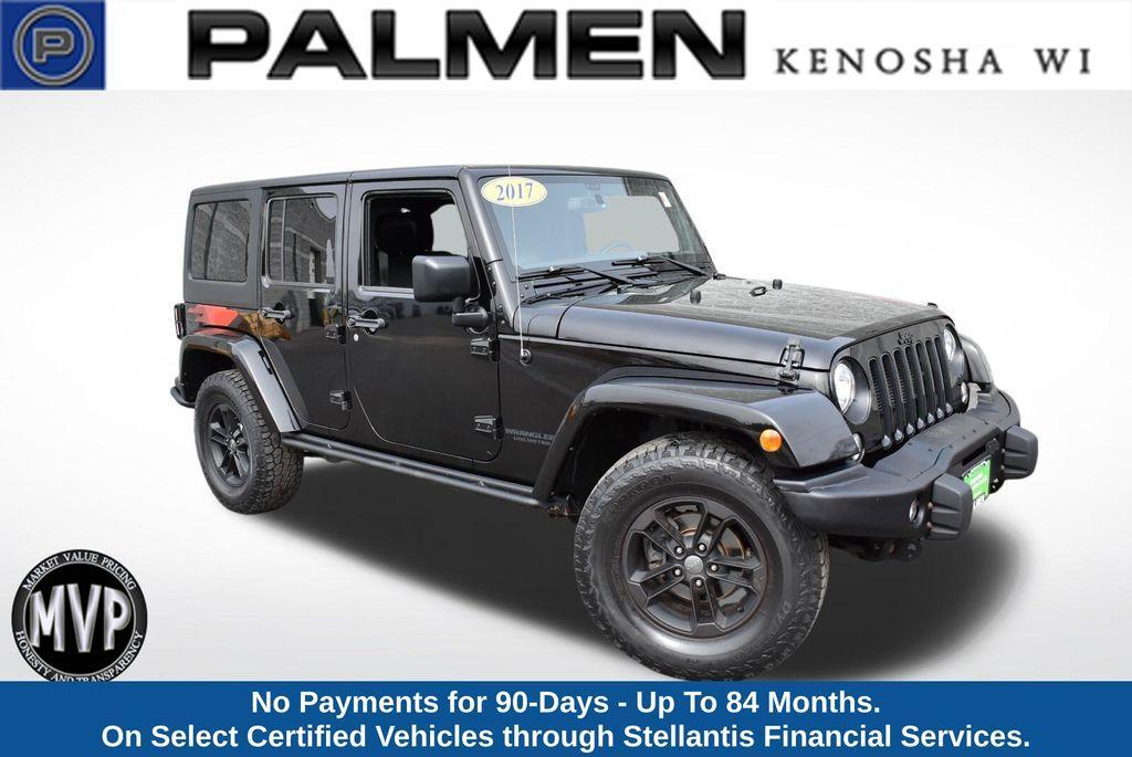 used 2017 Jeep Wrangler Unlimited car, priced at $17,122