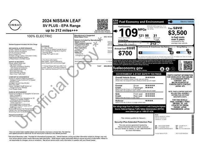 used 2024 Nissan Leaf car, priced at $20,332