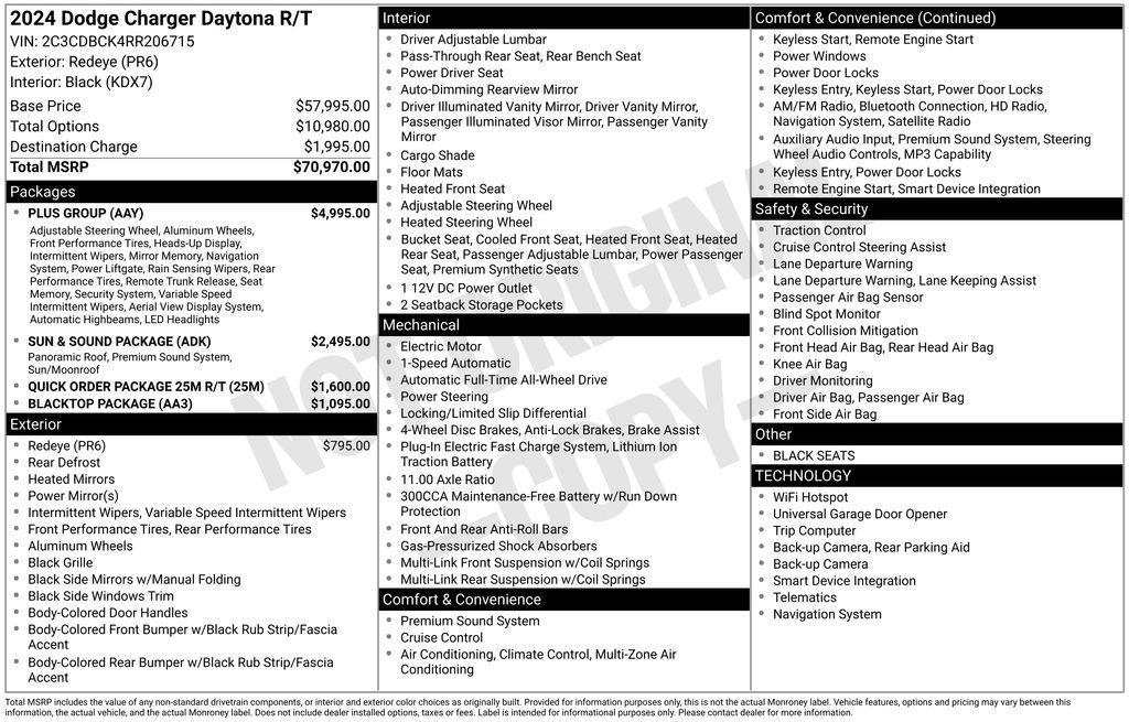 used 2024 Dodge Charger car, priced at $36,950