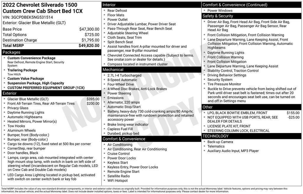 used 2022 Chevrolet Silverado 1500 car, priced at $30,950