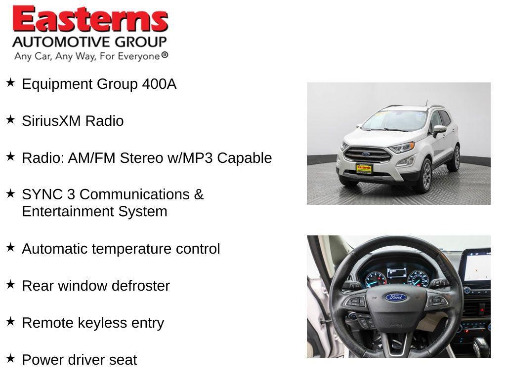 used 2018 Ford EcoSport car, priced at $13,950