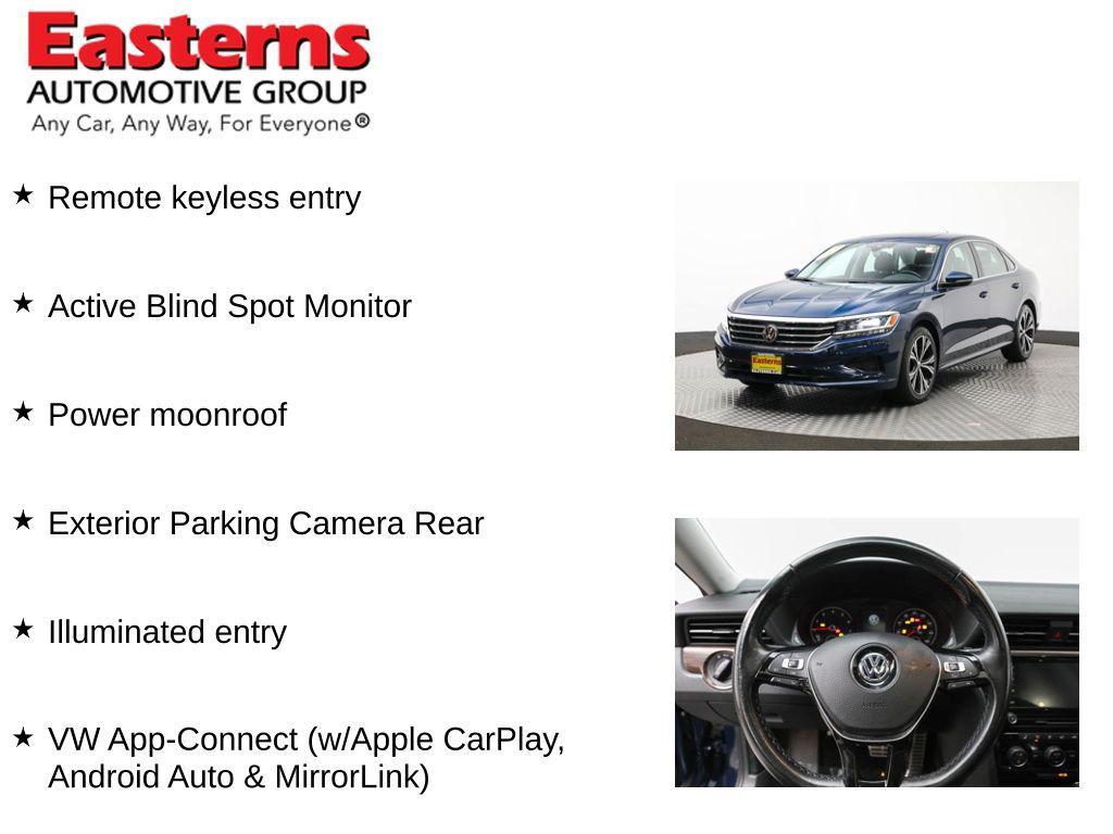 used 2020 Volkswagen Passat car, priced at $22,490