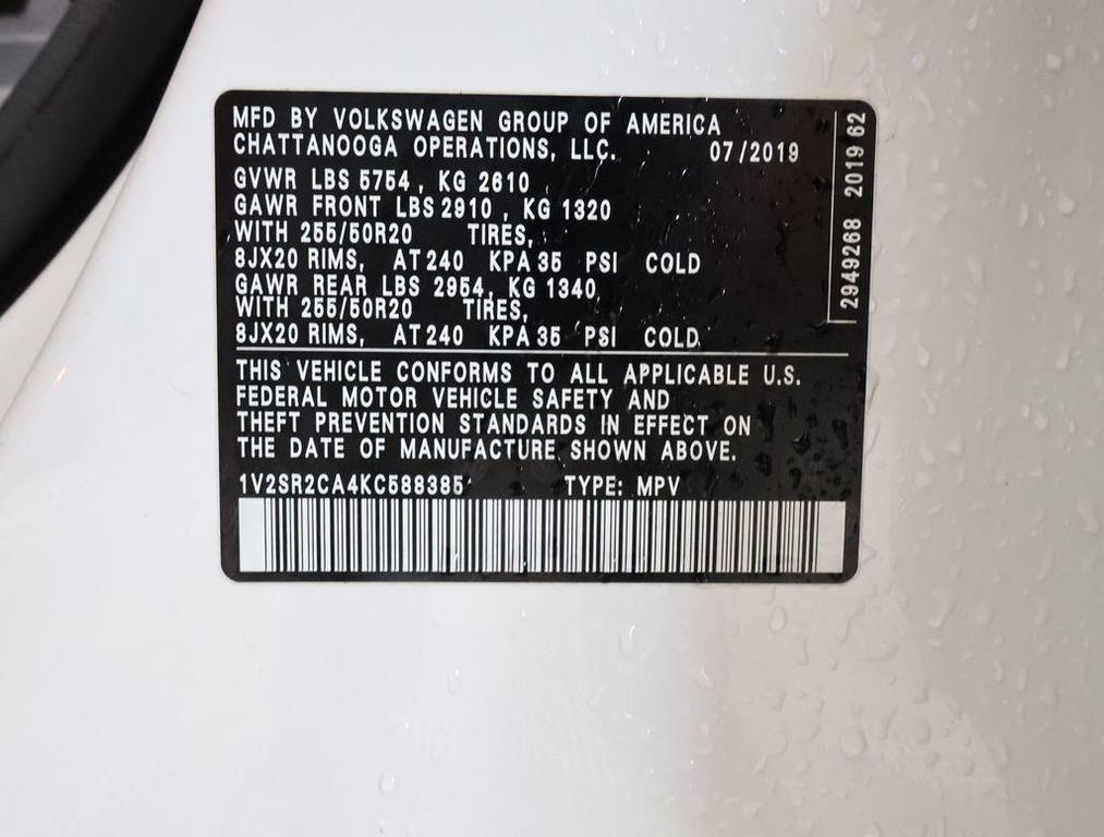 used 2019 Volkswagen Atlas car, priced at $20,997