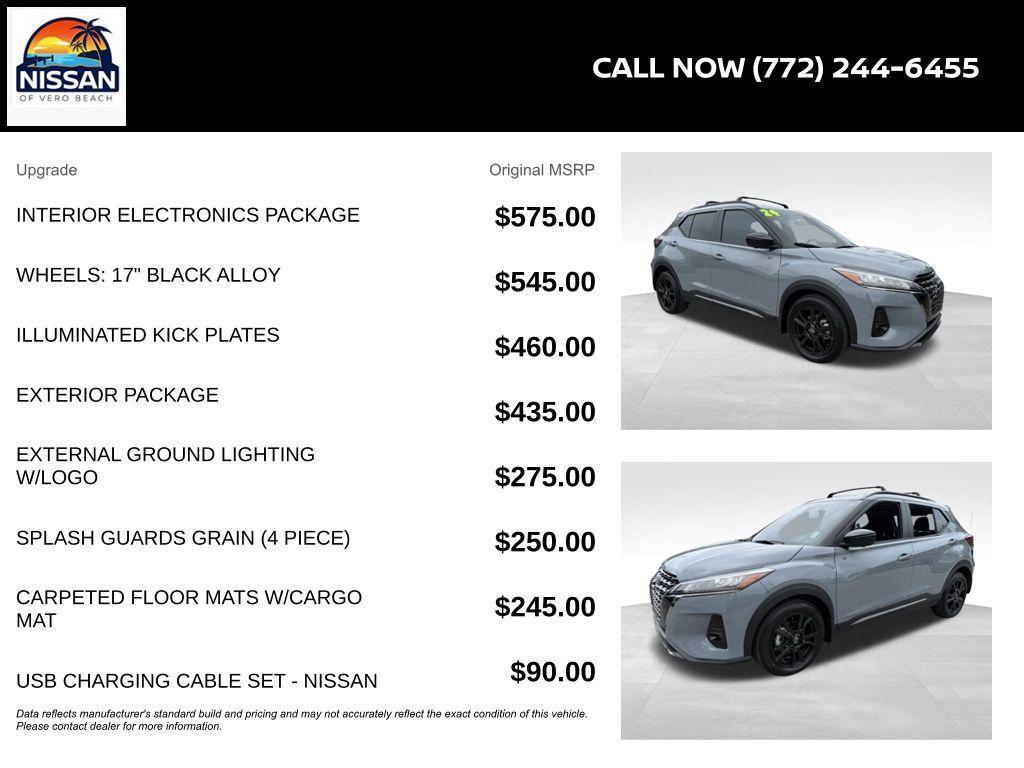 used 2024 Nissan Kicks car, priced at $17,500