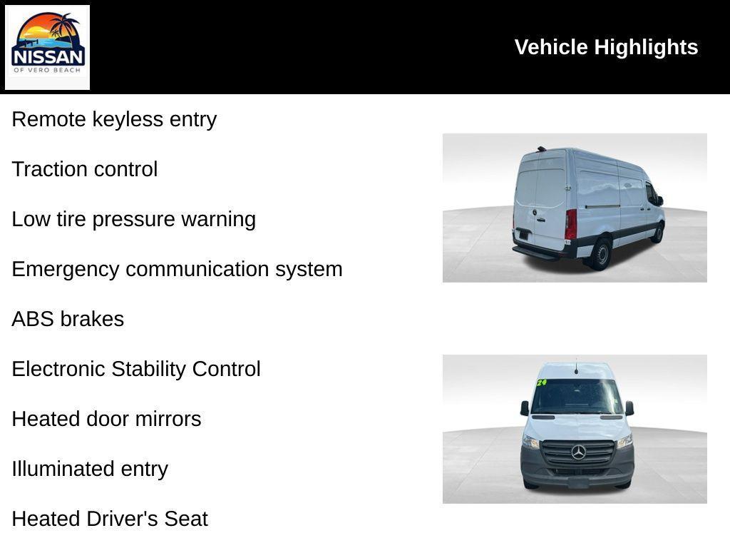 used 2024 Mercedes-Benz Sprinter 2500 car, priced at $45,999