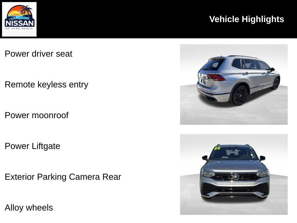 used 2022 Volkswagen Tiguan car, priced at $18,500