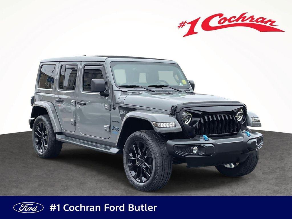 used 2021 Jeep Wrangler Unlimited 4xe car, priced at $24,998
