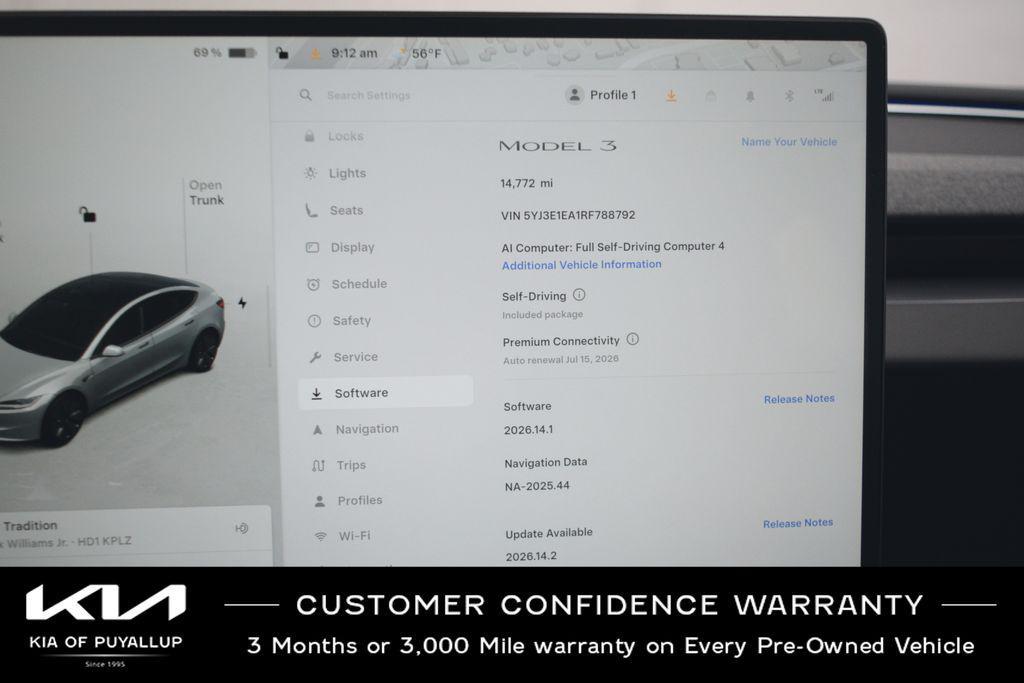 used 2024 Tesla Model 3 car, priced at $35,198