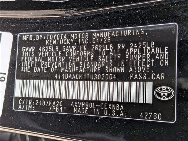 new 2026 Toyota Camry car, priced at $32,358