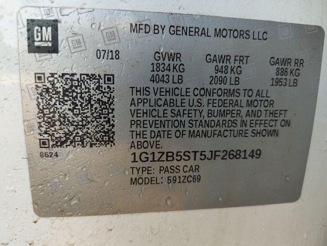 used 2018 Chevrolet Malibu car, priced at $11,479