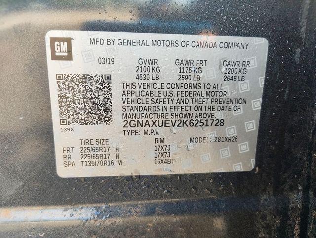 used 2019 Chevrolet Equinox car, priced at $13,479