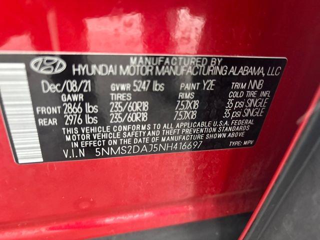 used 2022 Hyundai Santa Fe car, priced at $18,990