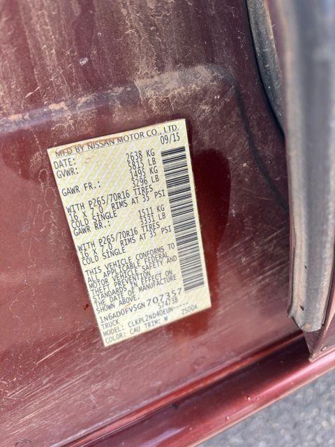 used 2016 Nissan Frontier car, priced at $11,990