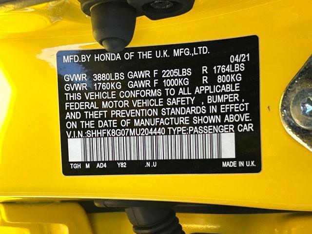 used 2021 Honda Civic Type R car, priced at $48,990