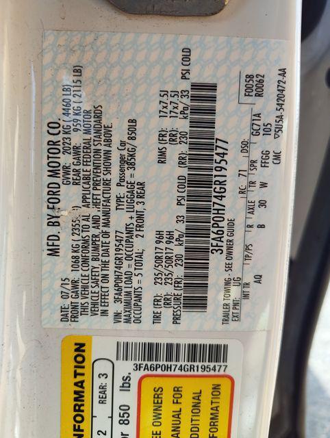 used 2016 Ford Fusion car, priced at $10,479