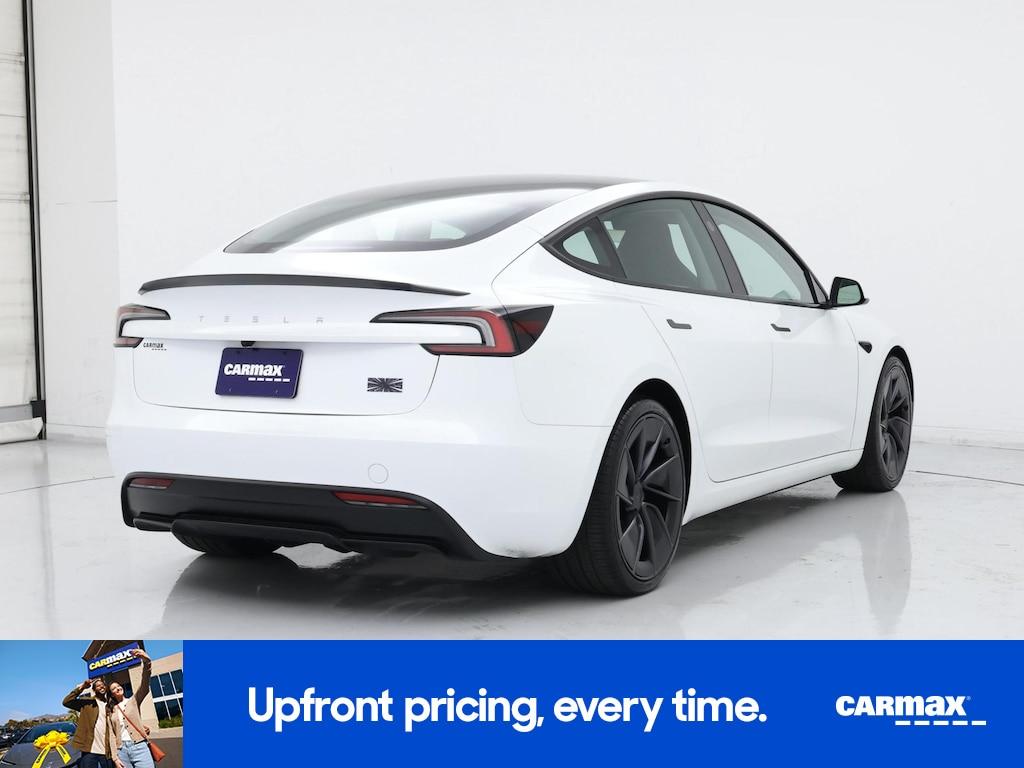 used 2025 Tesla Model 3 car, priced at $46,998