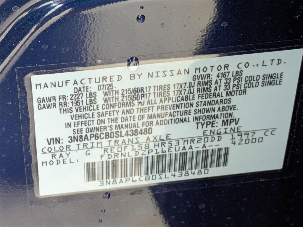 new 2025 Nissan Kicks car, priced at $27,680