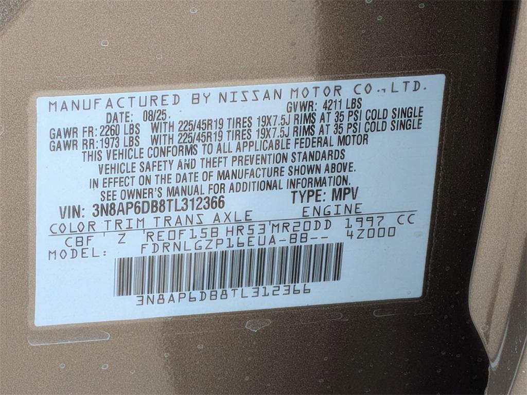 new 2026 Nissan Kicks car, priced at $29,980