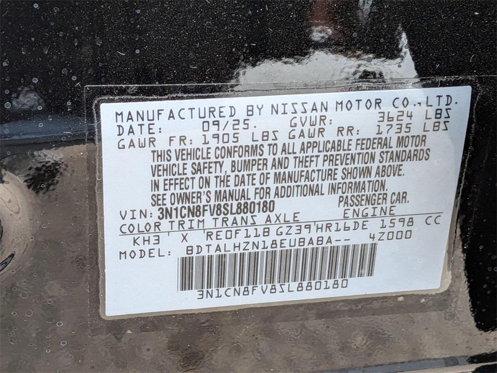 new 2025 Nissan Versa car, priced at $22,300