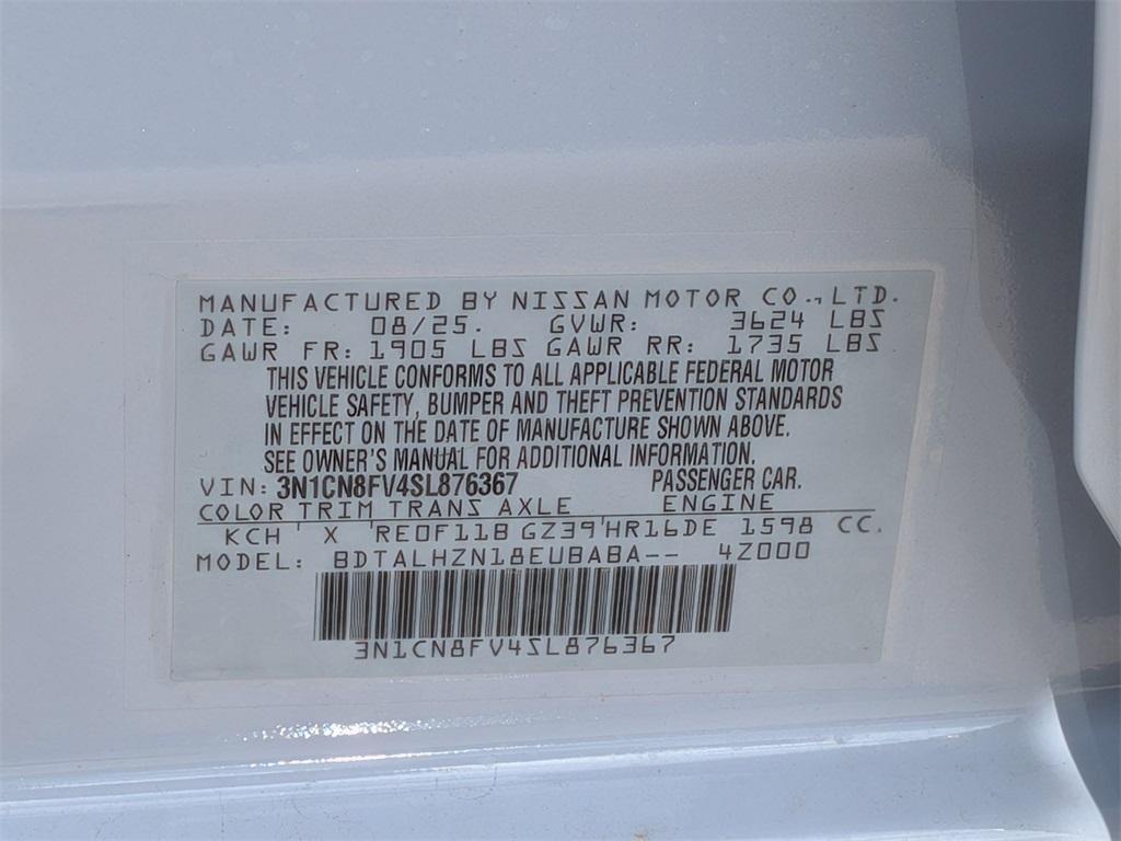 new 2025 Nissan Versa car, priced at $22,750