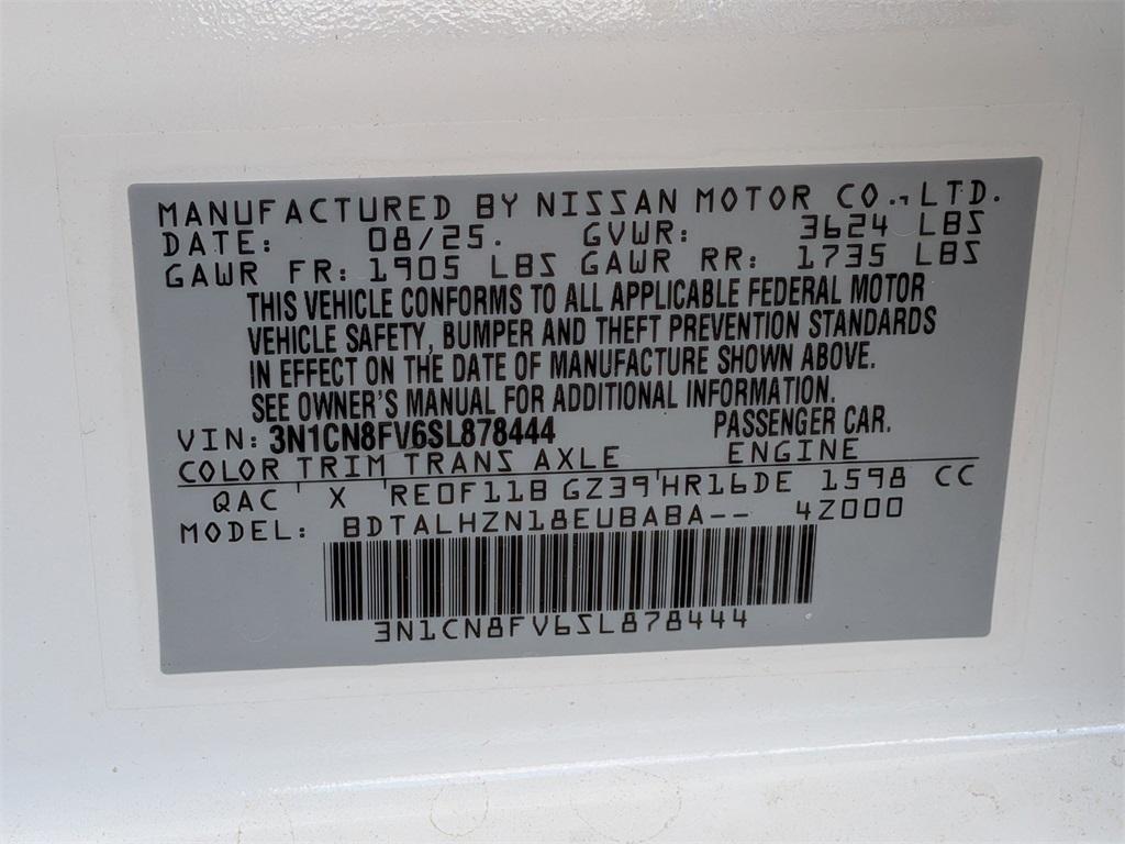 new 2025 Nissan Versa car, priced at $22,750