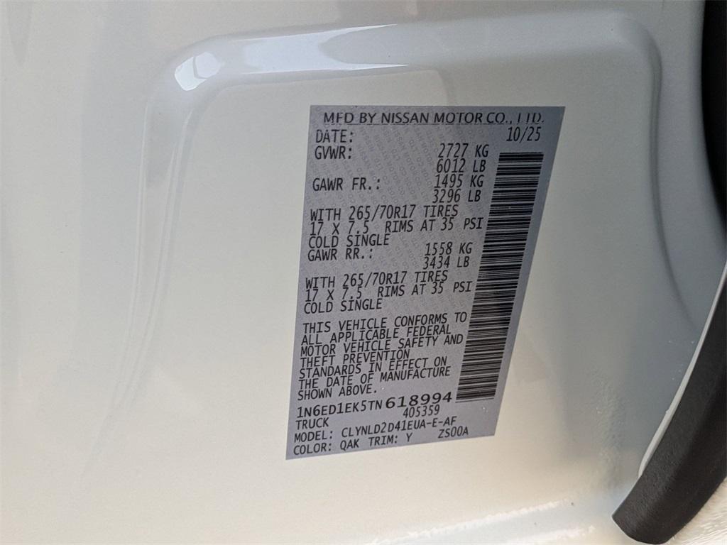 new 2026 Nissan Frontier car, priced at $48,510