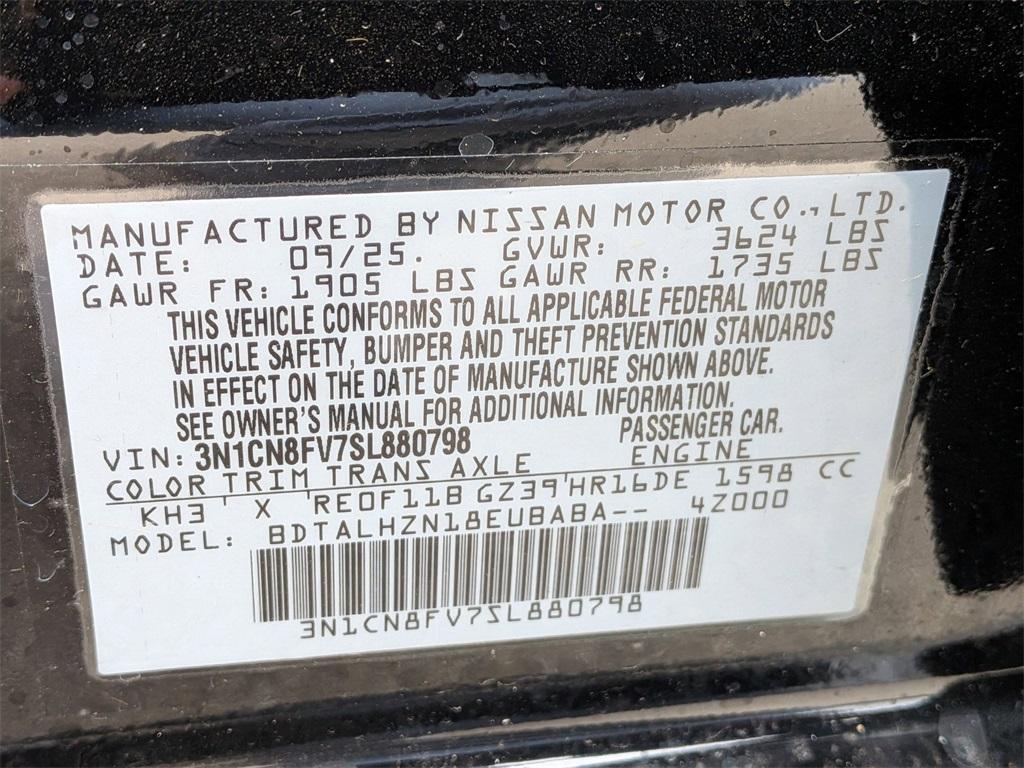 new 2025 Nissan Versa car, priced at $22,300