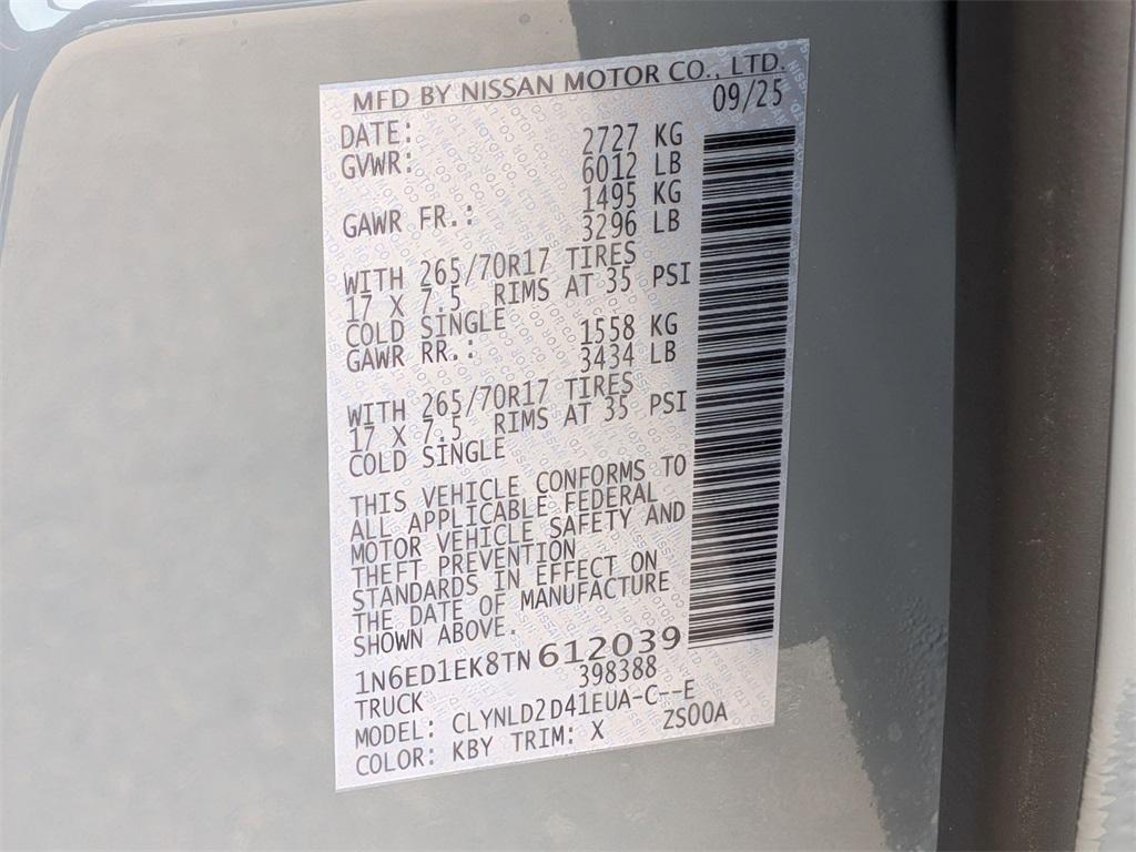 new 2026 Nissan Frontier car, priced at $44,880