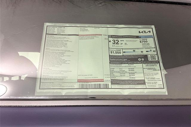 new 2026 Kia Carnival Hybrid car, priced at $39,842