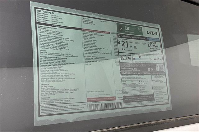 new 2026 Kia Carnival car, priced at $46,700