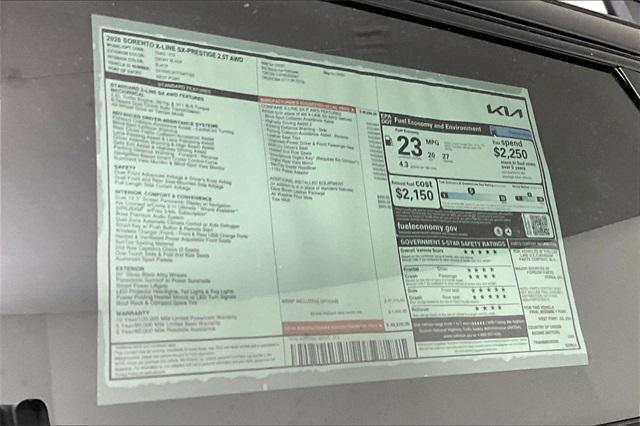 new 2026 Kia Sorento car, priced at $43,759