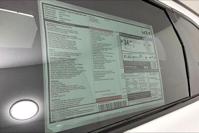 new 2026 Kia Sorento Hybrid car, priced at $44,995