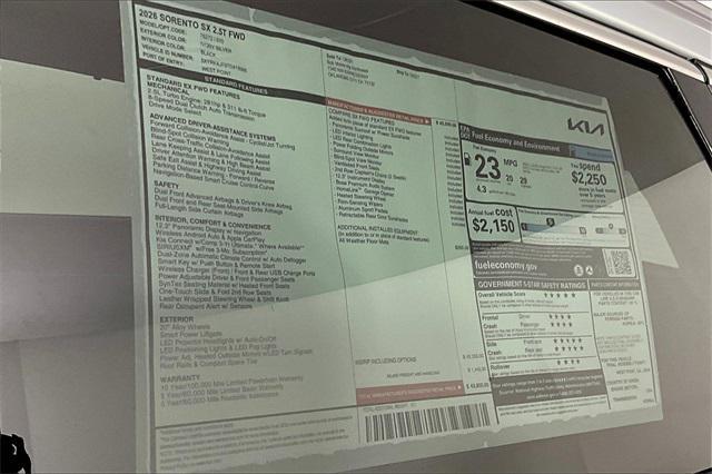 new 2026 Kia Sorento car, priced at $39,110