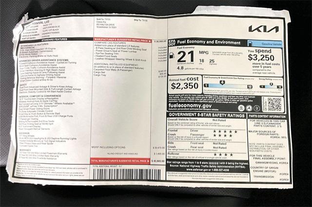 new 2026 Kia Carnival car, priced at $37,819