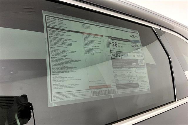new 2026 Kia Sorento car, priced at $33,695