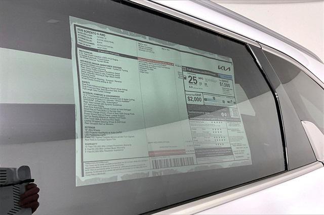 new 2026 Kia Sorento car, priced at $35,791