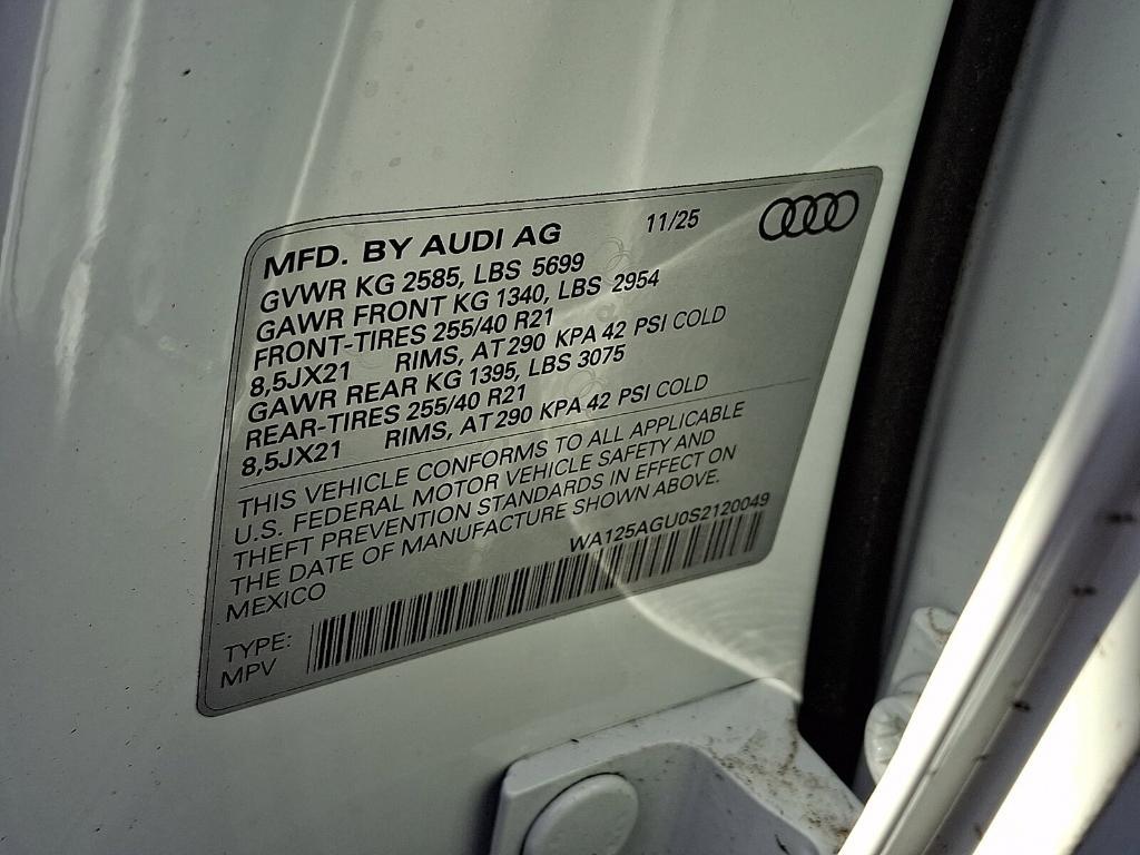 new 2025 Audi SQ5 car, priced at $72,945