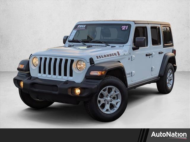 used 2021 Jeep Wrangler Unlimited car, priced at $24,917