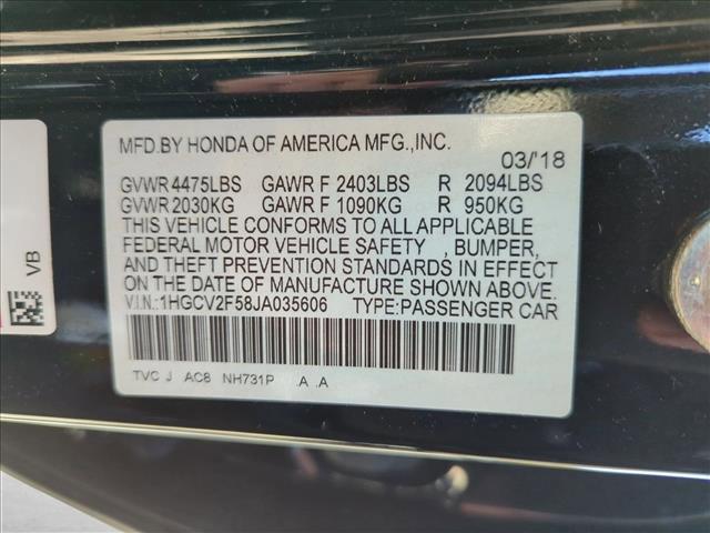 used 2018 Honda Accord car, priced at $17,917