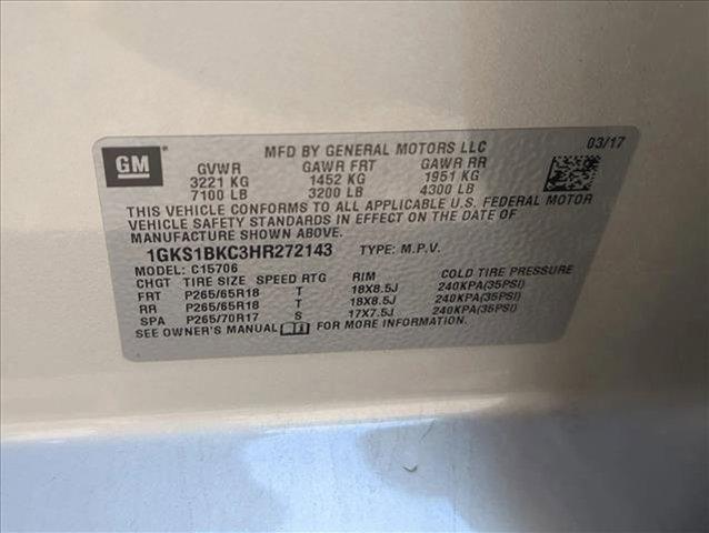 used 2017 GMC Yukon car, priced at $19,392