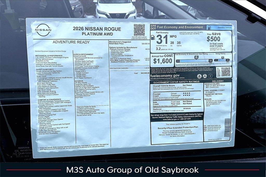 new 2026 Nissan Rogue car, priced at $42,940