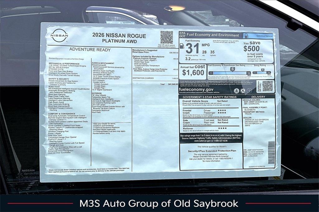 new 2026 Nissan Rogue car, priced at $41,940