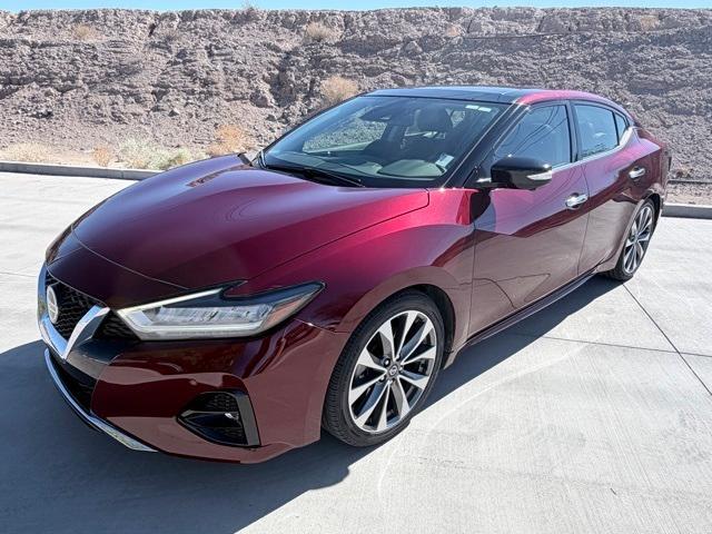 2020 Carnelian Red Nissan Maxima