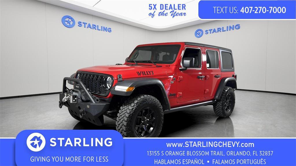used 2024 Jeep Wrangler car, priced at $35,913
