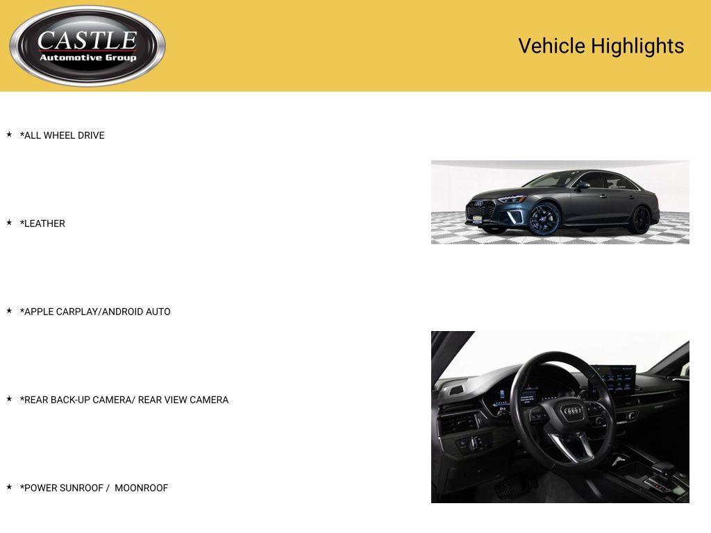 used 2024 Audi A4 car, priced at $24,113