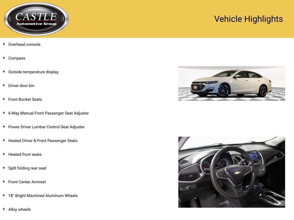 used 2023 Chevrolet Malibu car, priced at $15,300